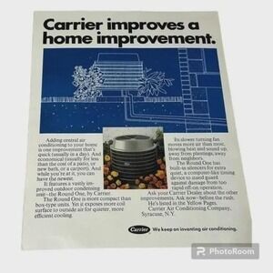 1970 Carrier Improves a Home Improvement Original Vintage Print Ad